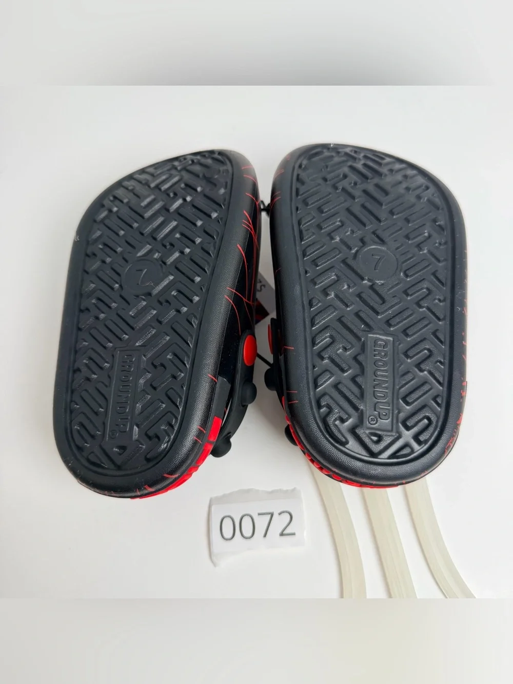Spider-Man Kids Black and Red Webbed Clog Sandals